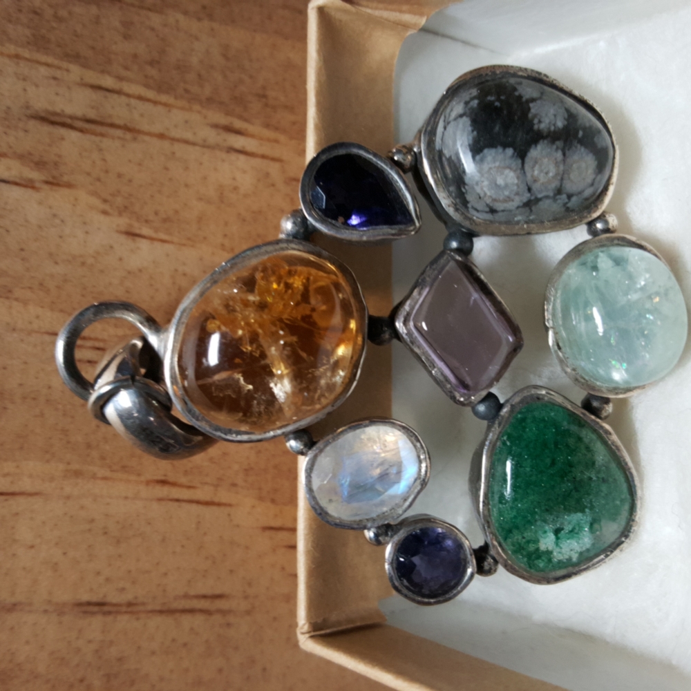 Multi-gemstone Pendant - Picture 4 of 5